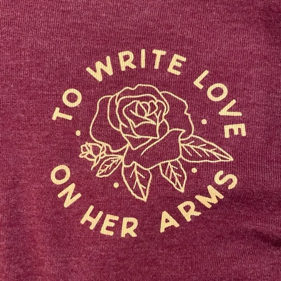 To Write Love on Her Arms TWLOHA Zip-up Hoodie Bella Canvas Size Small NWOT - Picture 3 of 5
